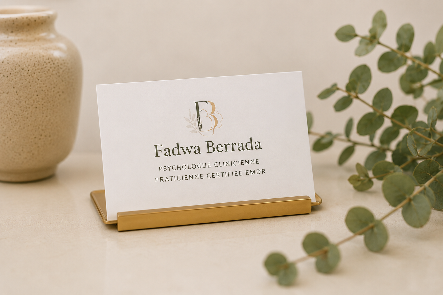 Carte de visite Fadwa Berrada